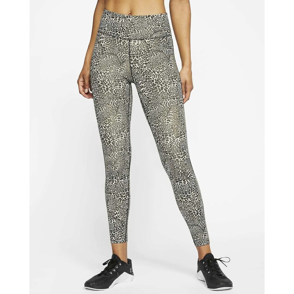 NWT Nike One Luxe MidRise 7/8 DriFit Animal Leopard Training Leggings XXL 2X